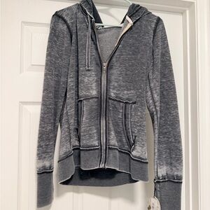 NY Islanders Gray Zip-Up Hoodie